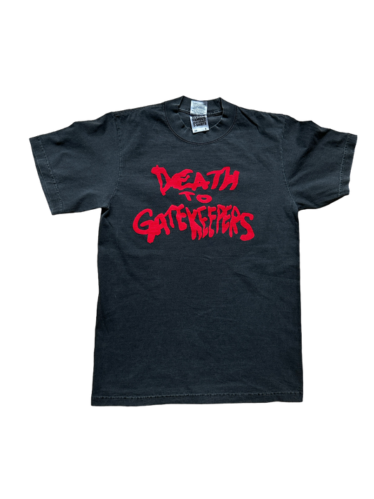 Financial Dept. Death To Gatekeepers Tee - Washed Black