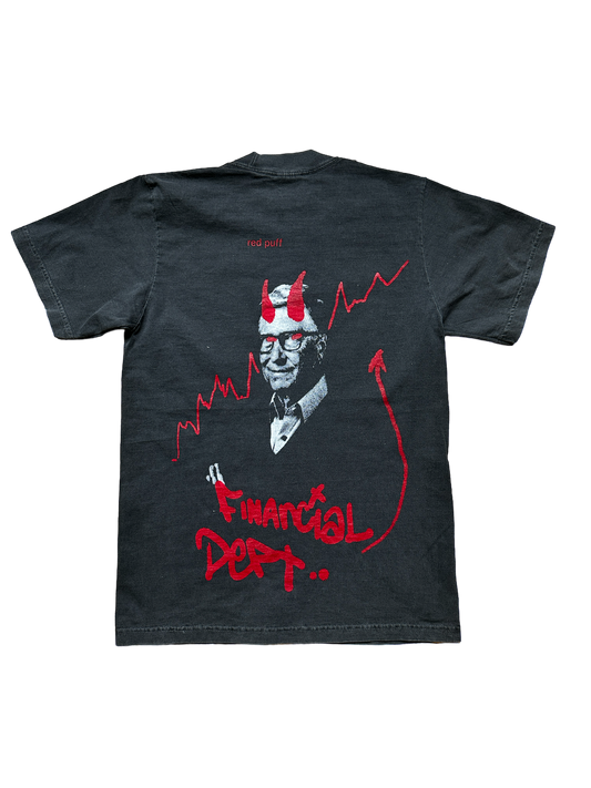 Financial Dept. Death To Gatekeepers Tee - Washed Black