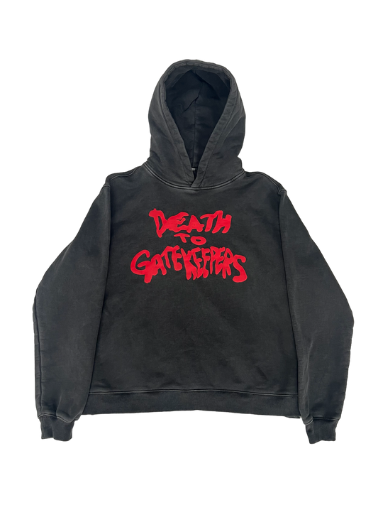 Financial Dept. Death To Gatekeepers Pullover Hoodie - Pepper Gray