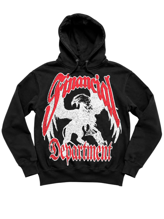 Financial Dept. Griffin Pullover Hoodie - Black